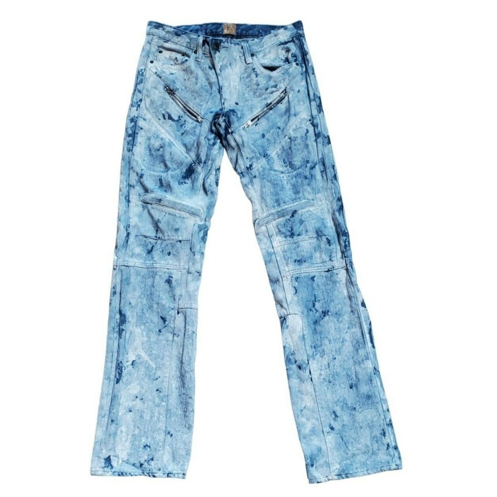 PRPS Men's Barracuda Indigo Turaco Zip Jeans Size 30 Style E75P59X Couture Denim